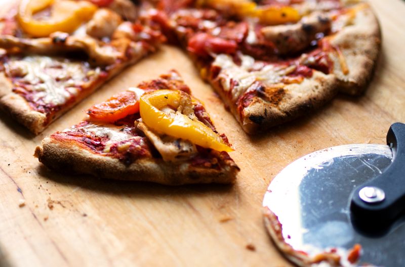 meat lovers calzone with sausage and pepperoni