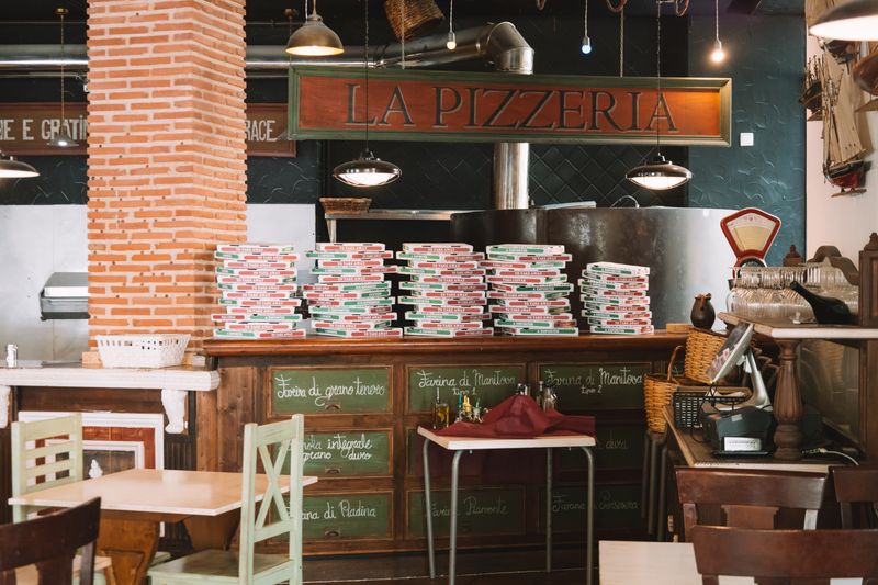 Pizza luce restaurant interior in New York